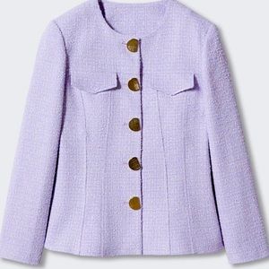Lilac Tweed Blazer